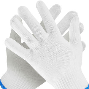 Fábrica al por mayor barato algodón tejido poliéster hilo tejido seguridad guantes de trabajo guante de seguridad - Product Image 2