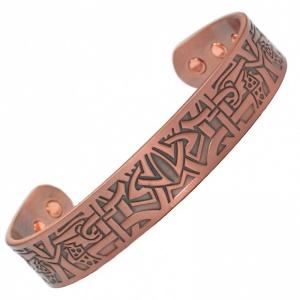 Brazalete de Cobre Hecho a Mano, Brazalete Magnético de Latón y Hierro, Brazalete Magnético de Cobre Puro de Nepal, Brazalete Hecho a Mano para el Alivio del Dolor de Artritis - Product Image 4