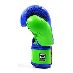 Gants de boxe de qualité supérieure, best-seller, en cuir, jumeaux, vert-bleu, MMA, Muay Thai, entraînement de combat, gants de boxe - Product Image 5