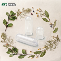 Capsules végétales vides en pullulan transparentes de Chine, taille 0 00, coques de capsules vides dures