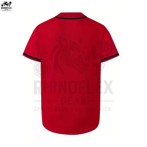 Camiseta de Béisbol Transpirable con el Mejor Diseño Personalizado - Nueva Camiseta Unisex de Cuello en V de Poliéster/Algodón - Product Image 2