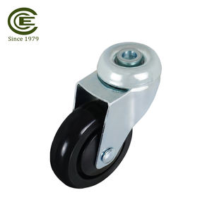 Roue pivotante à axe creux en acier et polypropylène PU de 3 pouces, roue de chariot à roulement lisse de service moyen - Product Image 4