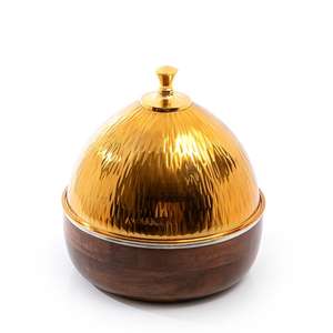 Top Trending Hammered Design Hot Pot Acero inoxidable Acabado brillante Servidor de cazuela Hot Pot Home Hotel Restaurant Use - Product Image 6