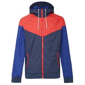 High Quality Custom Hooded Men Windbreaker <b>Jacket</b> Waterproof Breathable <b>Packable</b> Contrast Color Patchwork Custom Design Anti-UV - Product Image 6