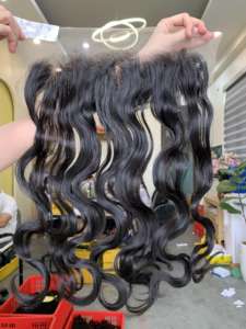 Extensions de cheveux humains vietnamiens vierges naturels 100% paquets de cheveux Remy non transformés de luxe - Product Image 4