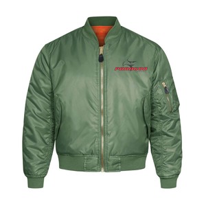 2025 Top qualité Design propre Logo hommes soie grandes tailles Vintage Bomber veste adulte, Nylon coupe-vent haute qualité Bomber veste - Product Image 5