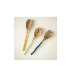 Cuillère à dîner en bois faite à la main avec manche en résine meilleure vaisselle polie pour la maison et l'hôtel personnalisable en gros pour les cadeaux - Product Image 2