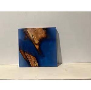 Posavasos de madera de resina epoxi ecológicos más buscados, diseño duradero, patrones personalizados, alfombrillas para el hogar y la Oficina - Product Image 5