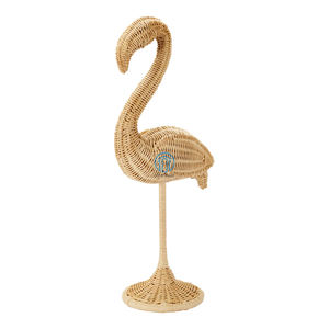 Venta caliente nueva tendencia decoración de flamencos hecha a mano natural para decoración del hogar y fiesta especial de las mejores fibras de ratán natural - Product Image 1