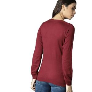 Sweat-shirt d'hiver pour femme de haute qualité, col rond, polyester/coton, manches longues, couleur unie, impression par sublimation personnalisée, vente en gros - Product Image 3
