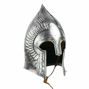 Casco de acero de los caballeros del anillo, accesorio Medieval, Vikingo, regalo hecho a mano - Product Image 2