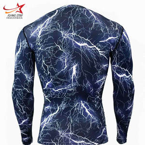 Haut de sport Fitness à compression à séchage rapide pour hommes T-shirt de sport ajusté en gros - Product Image 3
