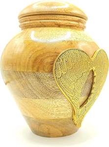 Handmade Wooden Angel Wings <b>Urn</b> <b>for</b> Adult <b>Human</b> <b>Ashes</b> with Velvet Bag Cremation <b>Urns</b> <b>for</b> <b>Ashes</b> Decorative <b>Urns</b>- (Golden Wings) - Product Image 2