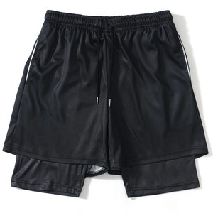 Shorts décontractés pour hommes les plus vendus, imprimés par sublimation personnalisée, motif uni, taille élastique, faible MOQ, directement de l'usine - Product Image 2
