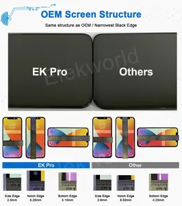 Incell EK Pro cep telefonu LCD ekran Digitizer meclisi iPhone 6S 7 8 X XR XS Max 11 12 Pro Max cep telefonu LCD