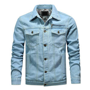 2025 haute qualité respirant hommes jean veste bas quantité minimale de commande nouveauté en vrac jean veste d'hiver - Product Image 1