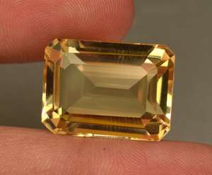 หินสีเหลืองมะนาวธรรมชาติที่ดีหลวมหินสีเหลืองทองด้านบนสำหรับการทำสะอาดและมีคุณภาพสูง - Product Image 2