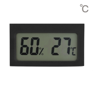เครื่องวัดอุณหภูมิแบบดิจิตอลไฮโกรมิเตอร์มินิแอลซีดีเครื่องวัดความชื้นอุณหภูมิในร่มตอบสนองรวดเร็วความแม่นยำสูงเครื่องวัดขนาดกะทัดรัดสำหรับบ้าน - Product Image 1