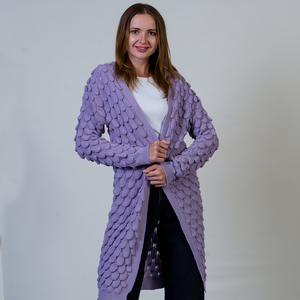 Lavender Winter Casual <b>Long</b> Sleeve Womens Sweater <b>Dress</b> Lilac Clothing Agile Supply Chains Plain Premium FEDEX Computer Knitted - Product Image 5