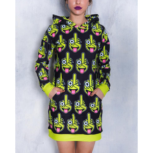 Sudadera CON CAPUCHA DE Halloween con logotipo personalizado Sudadera con capucha térmica unisex de gran tamaño Algodón transpirable 450GSM Cuerno Sudadera CON CAPUCHA DE Halloween - Product Image 1