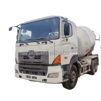 Mélangeur de ciment concret de camion de Hino Japon Hino 700 utilisé en excellent état de fonctionnement avec le moteur de J08E