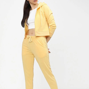 Écologique Prix Réduit Facile À Porter Crop Top Sweat À Capuche Pour Femmes Vêtements D'hiver Haute Qualité Respirant Crop Top Hoodies Pour Femmes - Product Image 5