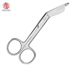 Tijeras para Vendas Lister con Punta Angulada, Tijeras de Seguridad para Vendas Lister, Instrumento Médico de Precisión para Cirugía - Product Image 1