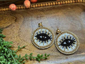 Pendientes colgantes bordados con cuentas hechos a mano para mujer, bonito diseño con aspecto de moda, elegante, nuevo accesorio de última moda - Product Image 5