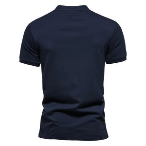 2024 <b>Men's</b> Summer Casual <b>T</b> <b>Shirts</b> Breathable Short Sleeves <b>V</b>-<b>neck</b> Cotton Bamboo Fiber 220g Canvas Blank Design - Product Image 6