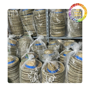 หมวกฟางมีวงดนตรีที่มีสีสัน | สำหรับเทศกาลดนตรีและทัวร์วันหยุด | จากเวียดนาม - Product Image 1