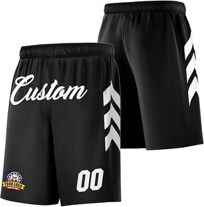 Pantalones Cortos de Baloncesto Personalizados HIC de 150 g/m², Doble Capa, Transpirables, Ropa Deportiva para Hombre, Unisex, Fabricante Mayorista OEM ODM - Product Image 6