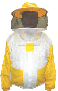 Chaqueta segura de abeja, tela de poliéster ventilada, mono de apicultura profesional, chaquetas de apicultura Unisex transpirables - Product Image 5