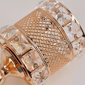 Laiton élégant, bougeoir en cristal, bougeoir européen décoration de mariage bar fête maison - Product Image 3