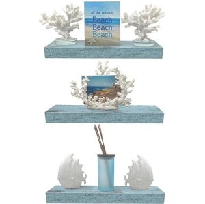 New Unique Design Wood Floating Wall <b>Shelves</b> Wall Mounted Storage <b>Shelf</b> for Home Hotels Living Room Kitchen Decor Made in India - Product Image 1