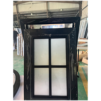Ventanas de toldo de diseño de rejillas francesas de aluminio para construcción de viviendas
