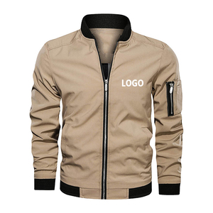Vente en gros Qualité supérieure Logo personnalisé Vêtements d'extérieur de couleur unie Vêtements de sport Veste d'automne Vestes décontractées personnalisées OEM - Product Image 2