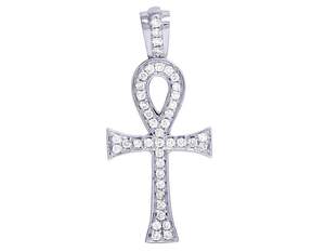 Hip Hop Iced Out Moissanite Diamond S925 Sterling <b>Silver</b> <b>Cross</b> Religious Pendant For <b>Men</b> Women - Product Image 1