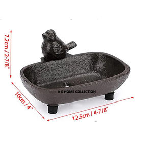 จานสบู่สีขาวทรงวงรีวัสดุม็อบดูหรูหราใช้ในบ้านห้องครัวห้องน้ำ - Product Image 2