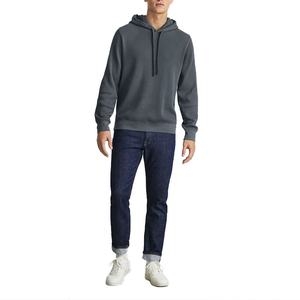 เสื้อฮู้ดดี้ผู้ชายคุณภาพสูง ผ้าเรียบ ไม่มีลาย 80% ผ้าฝ้าย 20% โพลีเอสเตอร์ เสื้อฮู้ดดี้คุณภาพดี ผ้าฝ้ายและโพลีเอสเตอร์ เสื้อฮู้ดดี้ผู้ชาย - Product Image 4