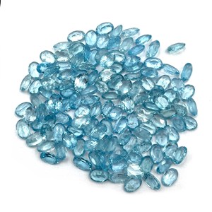 พลอยอะพาไทต์สีฟ้าคุณภาพสูงทรงวงรีขนาด3-8มม. ทรงวงรีสีฟ้าอัญมณีหลวมเหมาะสำหรับทำเครื่องประดับ IGI - Product Image 2