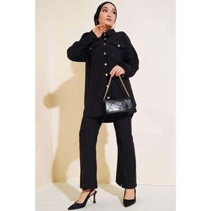Slit Striped Conjunto 2 Piezas Negro - Product Image 2