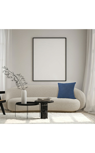 Cojín Decorativo de Poliéster Tejido Ecológico de 45x45 cm, Color Índigo Lavado, con Cierre de Cremallera, Diseño Liso, 400 Hilos, Personalizable - Product Image 4