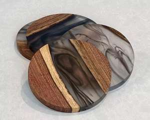 Home Hotel Restaurant Bar Decoration Custom Tea Coasters Modern Design Drinking Coaster <b>Mats</b> and Pads Tableware Resin Coaster - Product Image 4