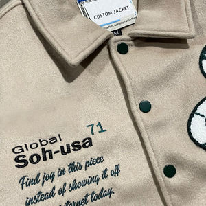 Chaqueta Universitaria Personalizada para Hombre, Mangas de Cuero y Lana, Bordado Chenille, Parches, Chaqueta de Béisbol Letterman - Product Image 5