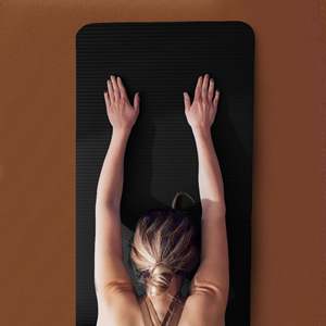 BalanceFrom 7-Piece Yoga Set Fitness Black Mat with Stretch <b>Strap</b> and <b>Knee</b> Pad Accessory and <b>Support</b> Tools - Product Image 5