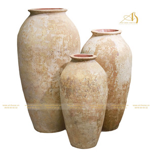 PRODUIT CHAUD ART-HOME CÉRAMIQUE ROCHE MODERNE JAUNE AN606H132 ARTISANAT POTS DE JARDIN PLANTEURS MAISON CÉRAMIQUE - Product Image 2