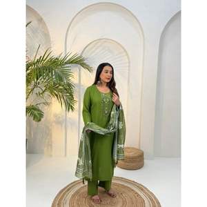 Luxury Roman cord set <b>kurti</b> with palazzo set for Office Party Wedding Reception Festivals & Traditional Functions - Product Image 1