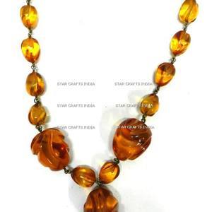 Collier en résine verte de haute qualité bijoux de mode pour les femmes de l'Inde Look à la mode collier en résine fait à la main - Product Image 2