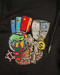 แจ็กเก็ตเลตเตอร์แมนสำหรับผู้ชายปรับแต่งได้แผ่นปักคอปกตั้งสำหรับฤดูหนาว - Product Image 2