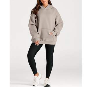 Sudadera con Capucha Extra Grande para Mujer de Alta Calidad, Transpirable, para Invierno, con Logotipo Personalizado, Sudadera con Capucha Gruesa para Mujer al por Mayor - Product Image 2